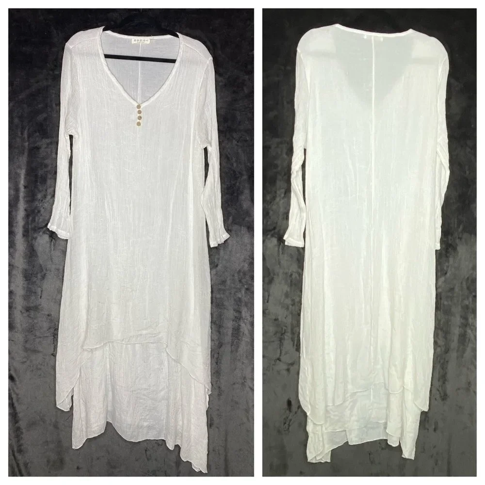 White Maxi Dress - Picture 2 of 10
